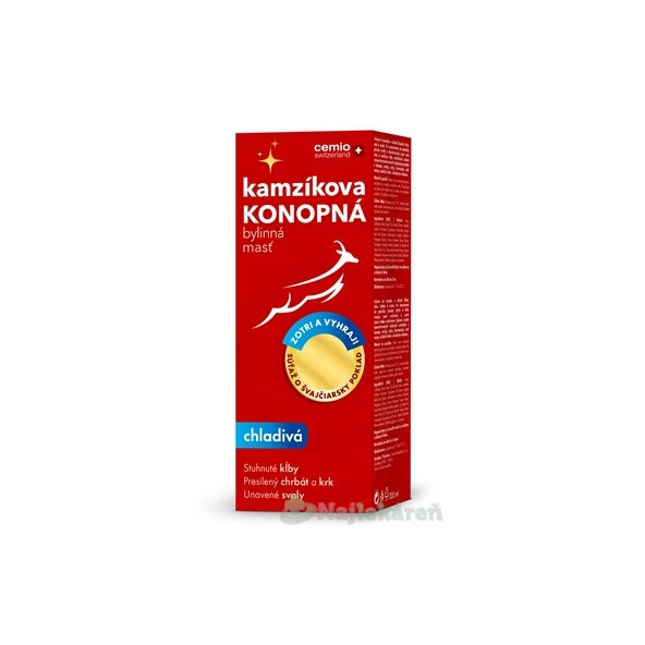 Cemio Kamzíkova konopná mast chladivá limitovaná edice 200 ml