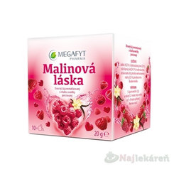 MEGAFYT Malinová láska ovocný čaj 10 sáčků
