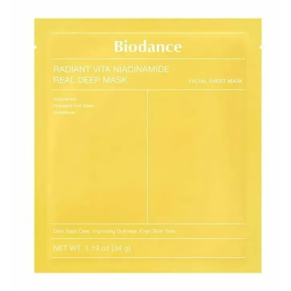Biodance Radiant Vita Niacinamide Real Deep Rozjasňující maska 34 g