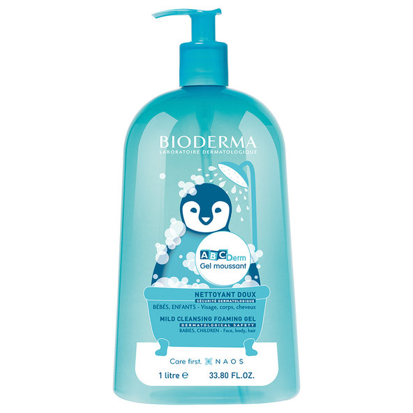 BIODERMA ABCDerm Gel Moussant jemný čisticí gel 1 l