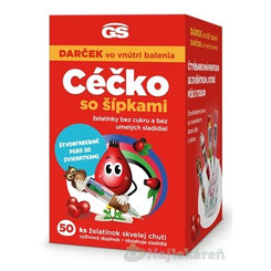 GS Céčko se šípky Dárek želatinky bez cukru + pero 50 želatinek