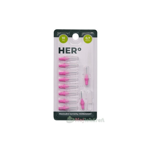 Herbadent Hero Electra mezizubní kartáčky 0,7 mm 10 ks