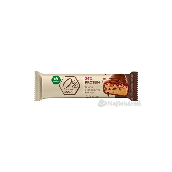 topnatur PROTEIN Tyčinka Banán s jahodou 40 g