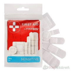 FIXAplast FIRST AID SENSITIVE textilní náplasti MIX 24 ks