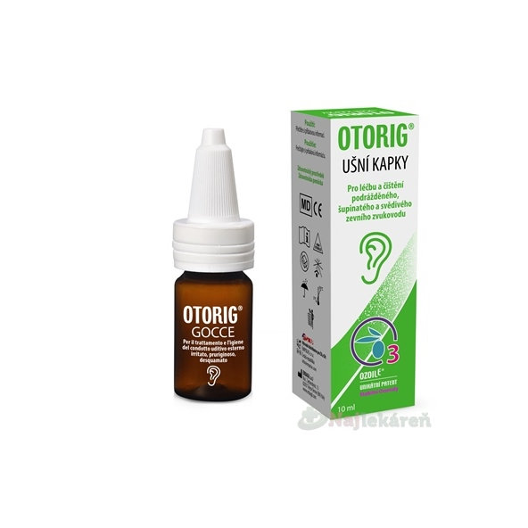 Otorig ušní kapky OzoilE 10 ml