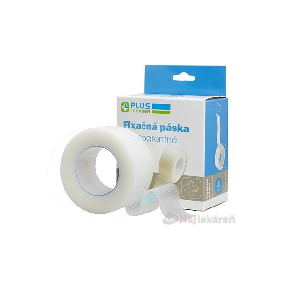 Plus Lekáreň Fixační páska transparentní 2,5 cm x 9 m 1ks