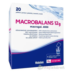 MACROBALANS Macrogol 4000 12 g 20 sáčků