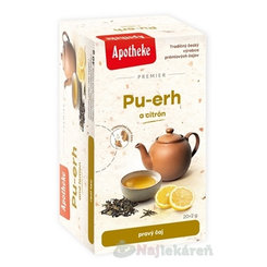APOTHEKE Premier Pu-erh a citron černý čaj 40 g