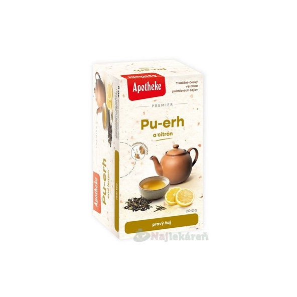 APOTHEKE Premier Pu-erh a citron černý čaj 40 g