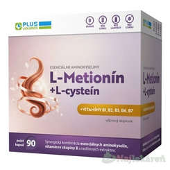 Plus Lekáreň L-methionin + L-cystein 90 kapslí
