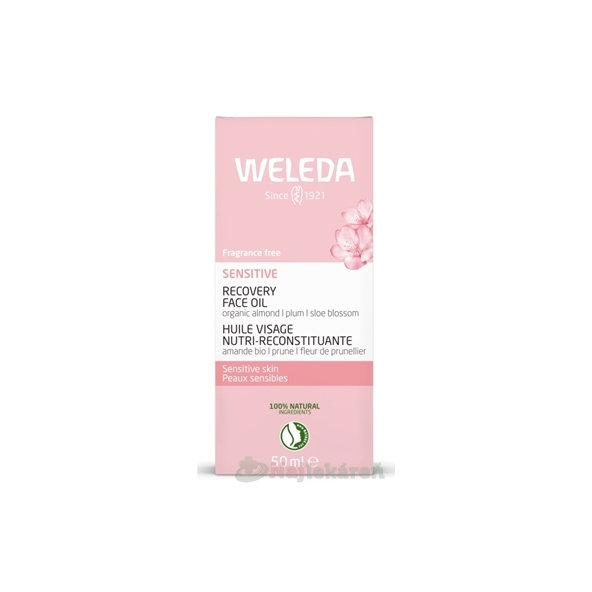 Weleda regenerační pleťový olej Sensitive mandlový olej 50 ml