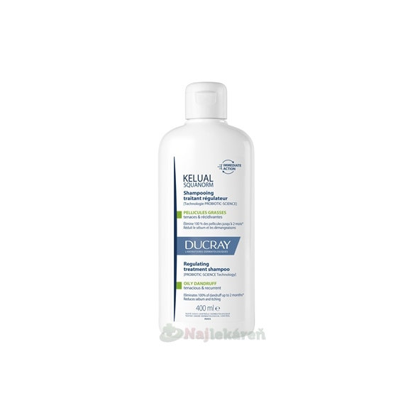 DUCRAY Kelual šampon proti mastným lupům 400 ml