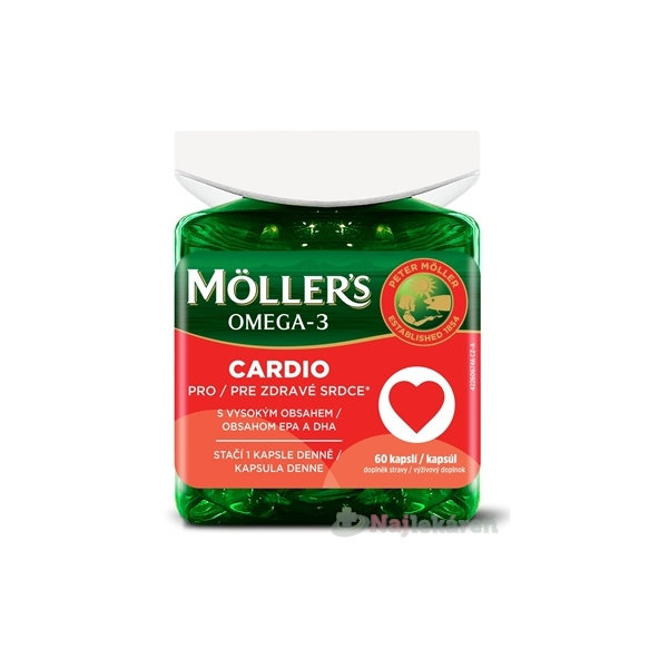 Möller’s Omega-3 Cardio 60 kapslí