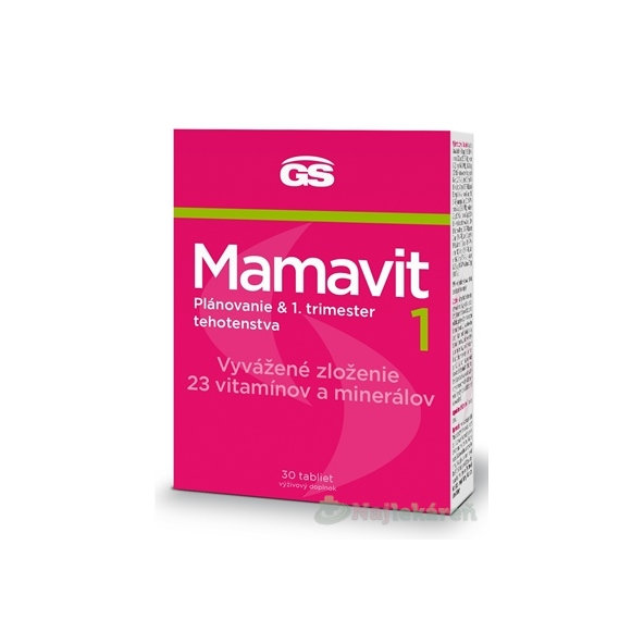 GS Mamavit 1 Plánování a 1. trimestr 30 tablet