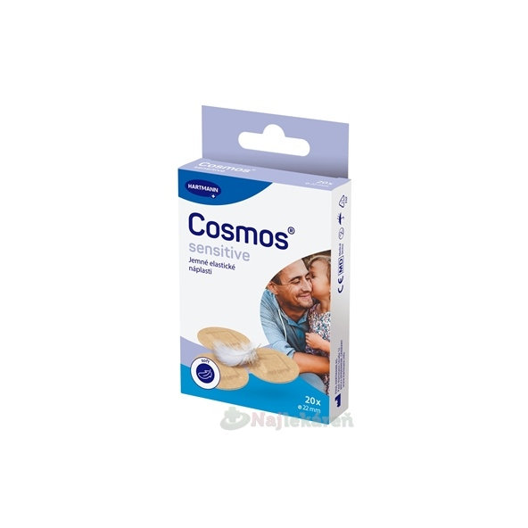 Cosmos Sensitive jemná elastická náplast 22 mm 20 ks