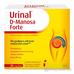 Urinal D-Manosa Forte prášek malinová příchuť 20 sáčků