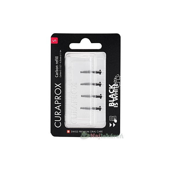Curaprox CPS Black Is White mezizubní kartáčky velikost S 4 ks