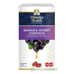 Manuka Health Manuka Honey drops pastilky černý rybíz 15 ks