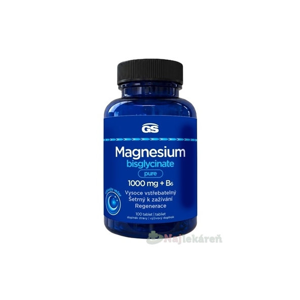 GS Magnesium Bisglycinate Pure 1000 mg + B6 100 tablet