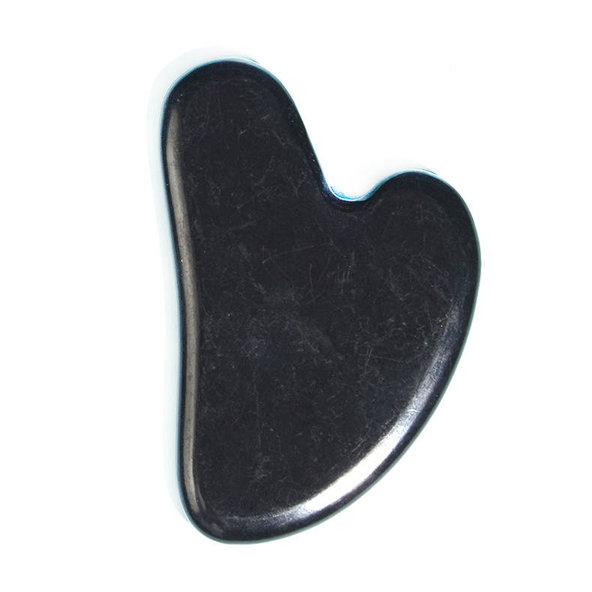Venoc Black Bian gua sha masážní kámen na obličej a dekolt
