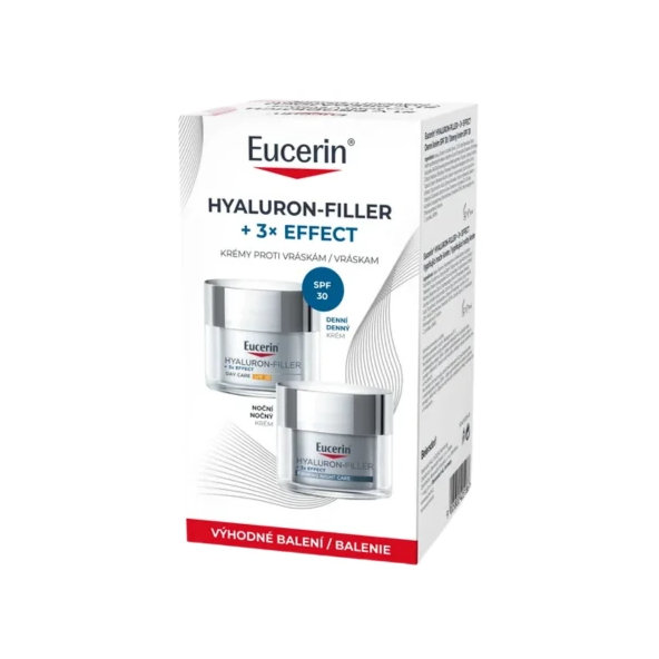 EUCERIN Hyaluron-Filler 3x Effect krém SPF 30 2×50 ml