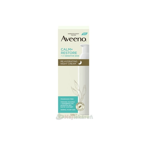 Aveeno Calm+Restore rehydratační noční krém 50 ml