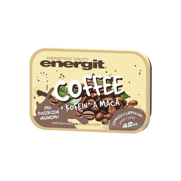 Energit Coffee espresso cappuccino 42 energetických tablet