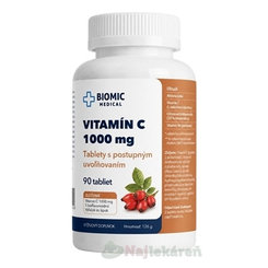 BIOMIC Vitamín C se šípky 1000 mg 90 tablet