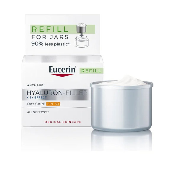 EUCERIN Hyaluron-Filler 3x Effect denní krém SPF 30 refill 50 ml