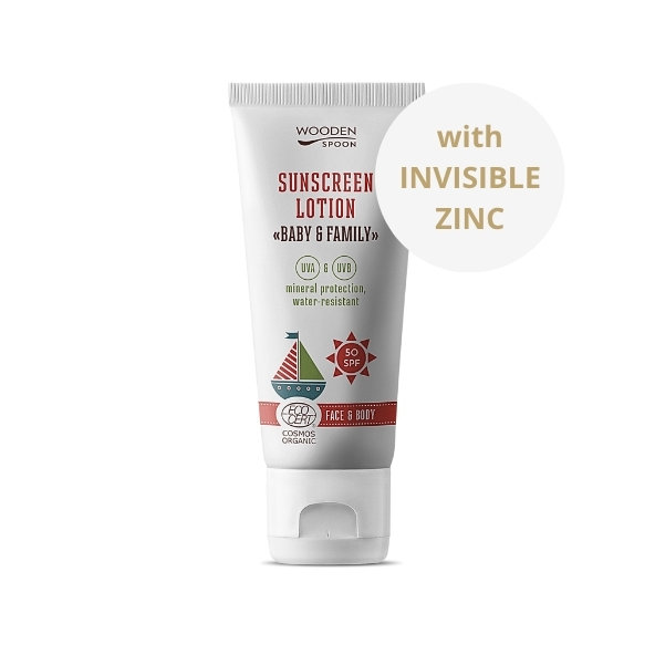 Wooden Spoon opalovací tělové mléko Baby SPF 50 100 ml