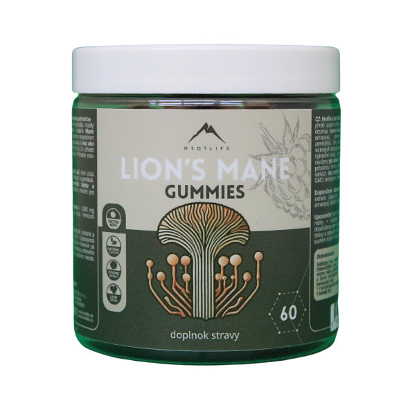 Hrotlife Lion’s Mane želé bonbóny 60 ks