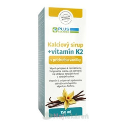 Plus Lekáreň Kalciový sirup s vitamínem K2 150 ml