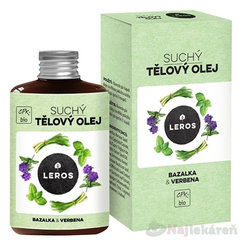 Leros suchý tělový olej bazalka a verbena 100 ml