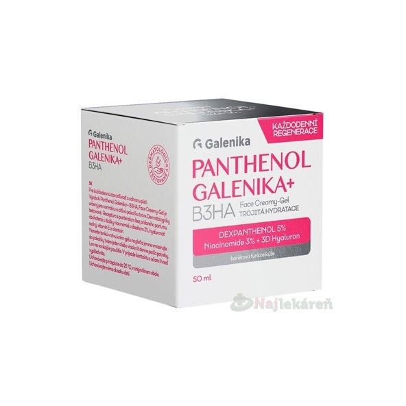 Galenika Panthenol+ B3HA krémový gel 50 ml