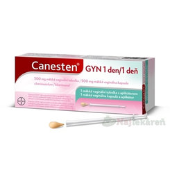 Canesten GYN 1 den měkká vaginální tobolka 500 mg + aplikátor