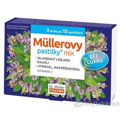 Müllerovy pastilky MIX bez cukru 36 ks