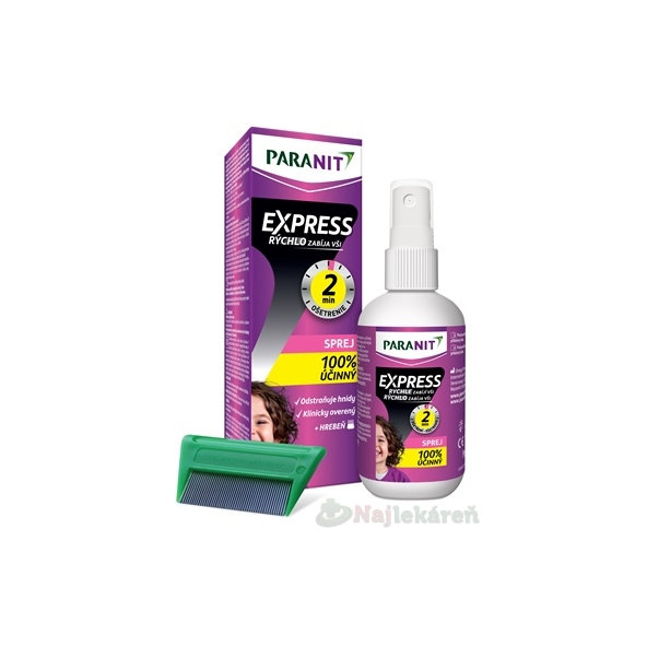 Paranit Express sprej 95 ml + hřeben