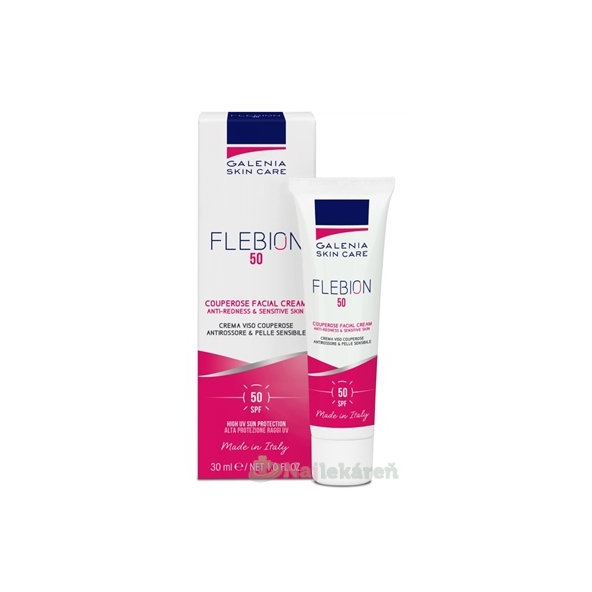 Galenia Skin Care Flebion krém proti zarudnutí SPF 50 30 ml