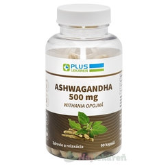 Plus Lekáreň Ashwagandha 500 mg 90 kapslí