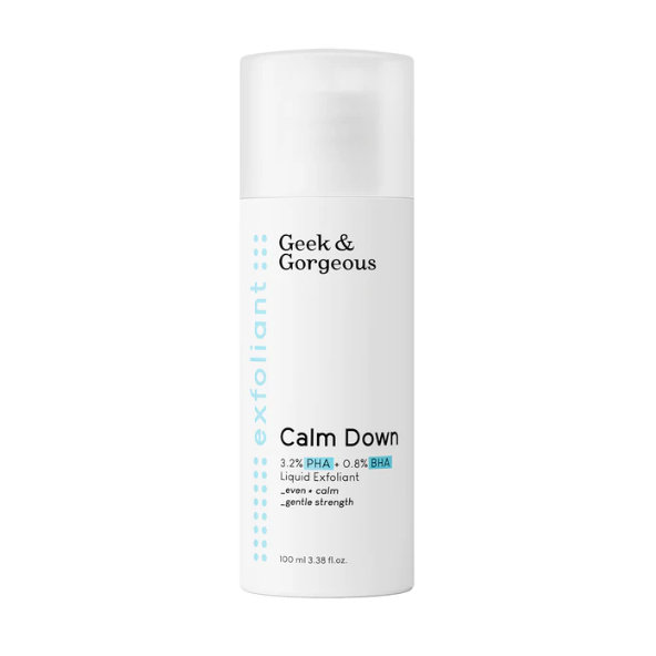Geek & Gorgeous Calm Down PHA + BHA Liquid Exfoliant 100ml