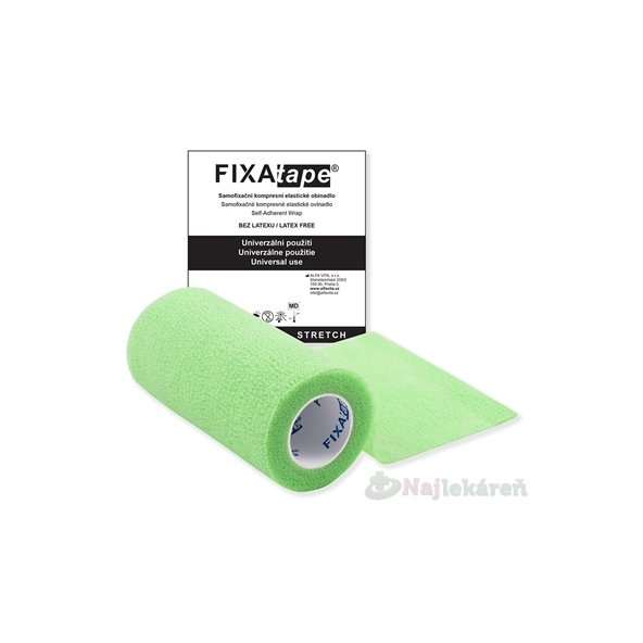 FIXAtape STRETCH Samofixační obínadlo zelené 10cm x 450cm 1 ks