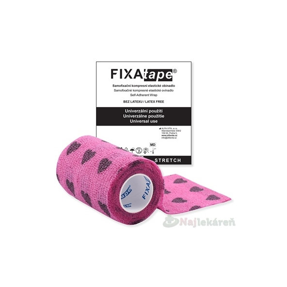 FIXAtape STRETCH Samofixační obínadlo fialová 7,5cm x 450cm 1 ks