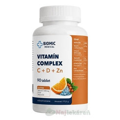 BIOMIC Vitamín complex C+D+Zinek 90 tablet