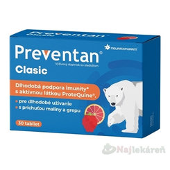 Preventan Classic Junior malina grep 30 tablet