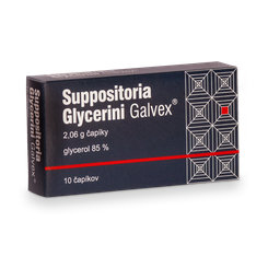 GALVEX glycerinové čípky 2,06 g 10 ks