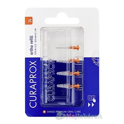Curaprox CPS 14 Ortho Refill mezizubní kartáčky oranžové 4 ks