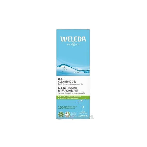 Weleda hloubkově čisticí gel s aloe vera 150 ml
