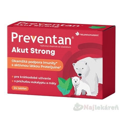 Preventan Akut Strong eukalyptus máta 24 tablet