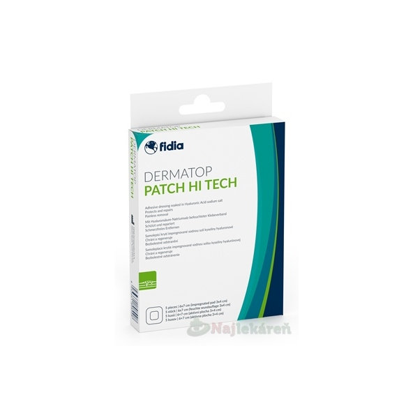 Dermatop Patchi Hi Tech samolepicí krytí na rány 5 ks