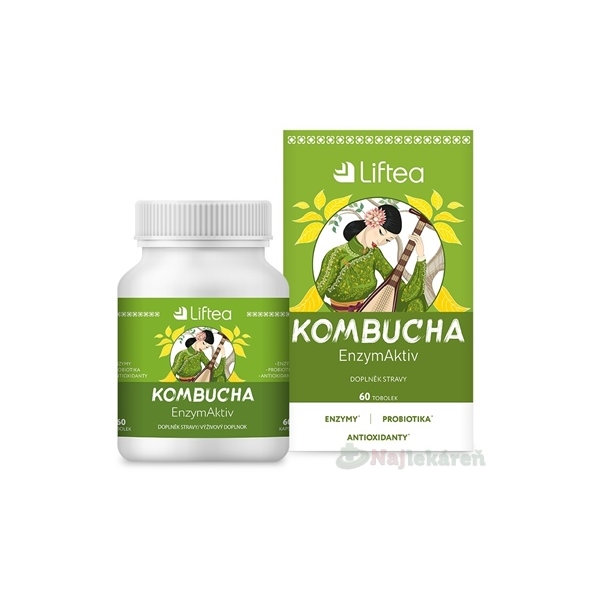 Liftea Kombucha Enzymaktiv 60 kapslí
